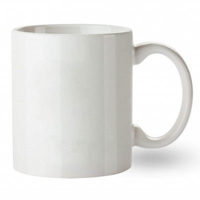 500603- WHITE SUBLIMATION BLANK  CERAMIC COFFEE MUG